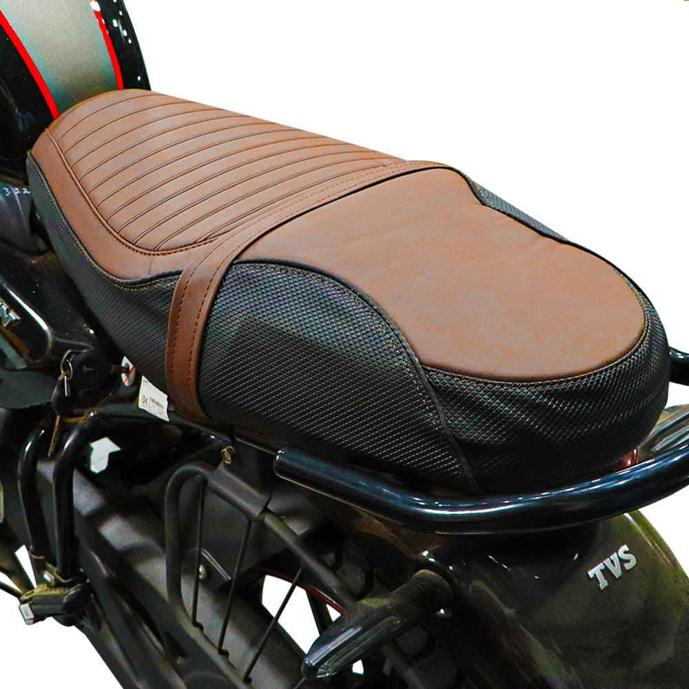 TVS Ronin Brown Seat Cover (2024 or before Edition)